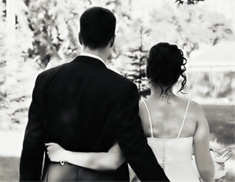 just married young couple
